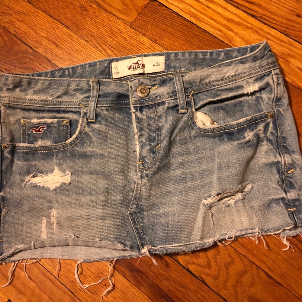 Hollister denim skirt